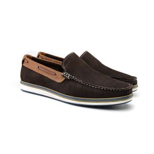 Sapato Mocassim Masculino Di Pollini Couro CCS 900 NOBUCK